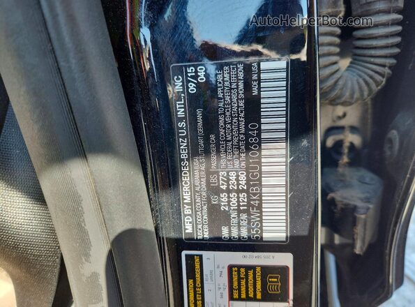 55SWF4KB1GU106840 2016 MERCEDES-BENZ C Black Engine compartment view