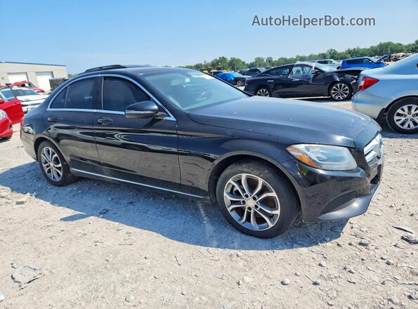 55SWF4KB1GU106840 2016 MERCEDES-BENZ C Black Front right