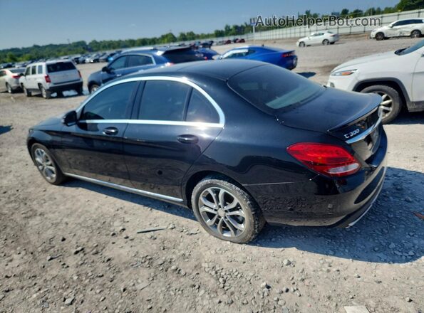 55SWF4KB1GU106840 2016 MERCEDES-BENZ C Black Rear left