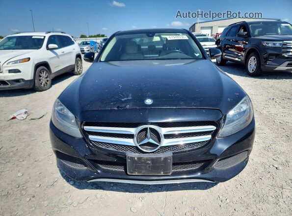 55SWF4KB1GU106840 2016 MERCEDES-BENZ C Black Front view