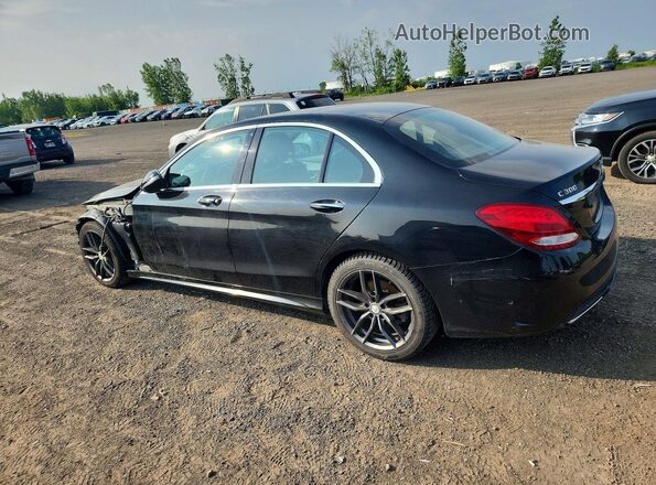 55SWF4KB1GU113366 2016 MERCEDES-BENZ C Black Rear left