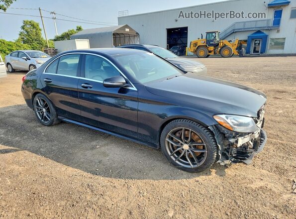 55SWF4KB1GU113366 2016 MERCEDES-BENZ C Black Front right