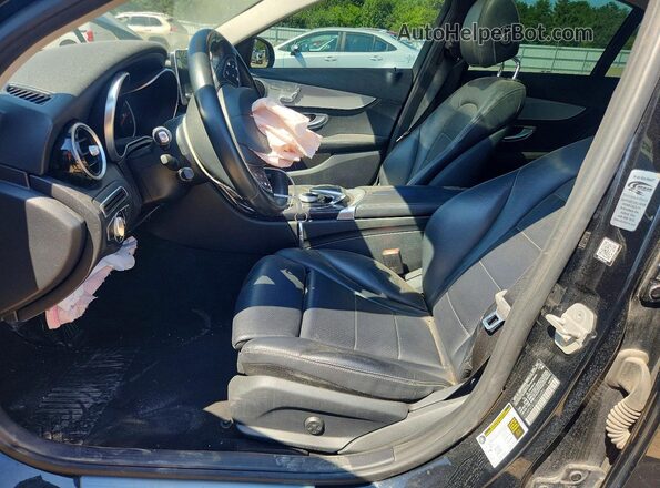 55SWF4KB1GU120480 2016 MERCEDES-BENZ C Black Вид салону спереду