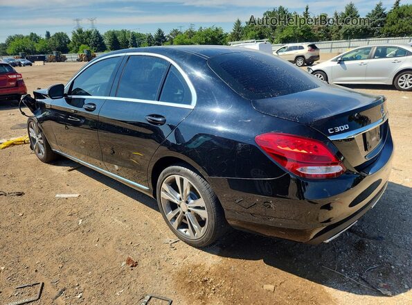 55SWF4KB1GU120480 2016 MERCEDES-BENZ C Black Задня ліва чверть