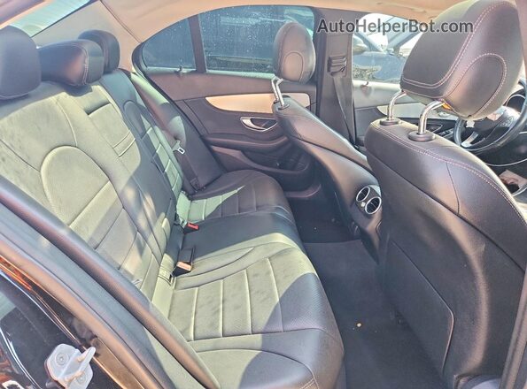 55SWF4KB1GU120480 2016 MERCEDES-BENZ C Black Вид задніх сидінь