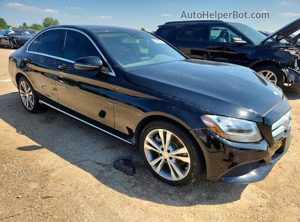 55SWF4KB1GU120480 2016 MERCEDES-BENZ C Black Передня права чверть