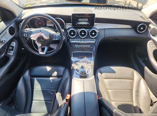 55SWF4KB1GU120480 2016 MERCEDES-BENZ C Black Вид панелі приладів