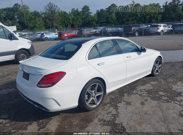 55SWF4KB1GU137344 2016 MERCEDES-BENZ C-CLASS White Հետևի աջ