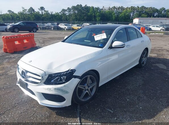 55SWF4KB1GU137344 2016 MERCEDES-BENZ C-CLASS White Դիմացի տեսք
