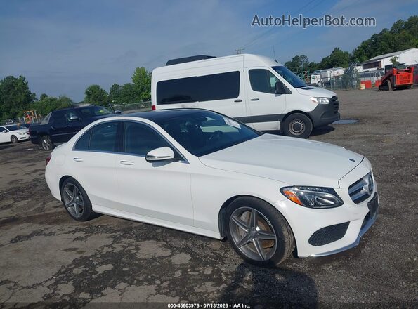 55SWF4KB1GU137344 2016 MERCEDES-BENZ C-CLASS White Սալոնի հետևի տեսք