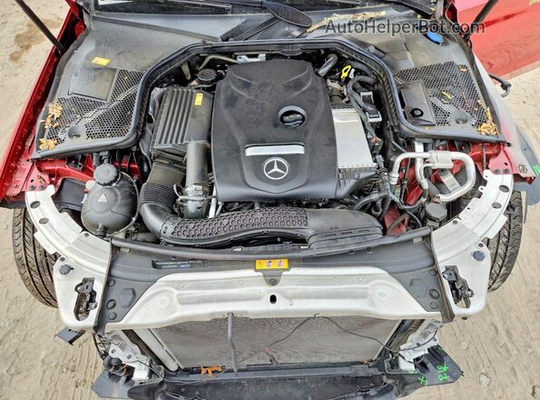55SWF4KB1GU151664 2016 MERCEDES-BENZ C Красный Вид задней части салона