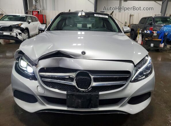 55SWF4KB1GU154127 2016 MERCEDES-BENZ C Серебряный Вид спереди