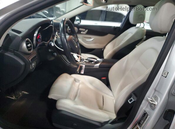 55SWF4KB1GU154127 2016 MERCEDES-BENZ C Серебряный Вид салона спереди