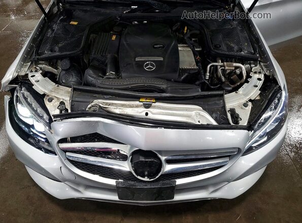 55SWF4KB1GU154127 2016 MERCEDES-BENZ C Серебряный Вид задней части салона