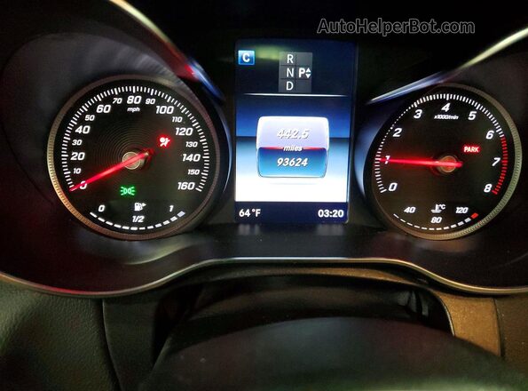 55SWF4KB1GU154127 2016 MERCEDES-BENZ C Серебряный Вид щитка приборов