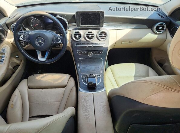 55SWF4KB1GU163443 2016 MERCEDES-BENZ C Blue Vista del salpicadero