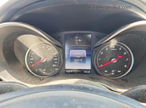 55SWF4KB1GU163443 2016 MERCEDES-BENZ C Blue Vista del cuadro de instrumentos