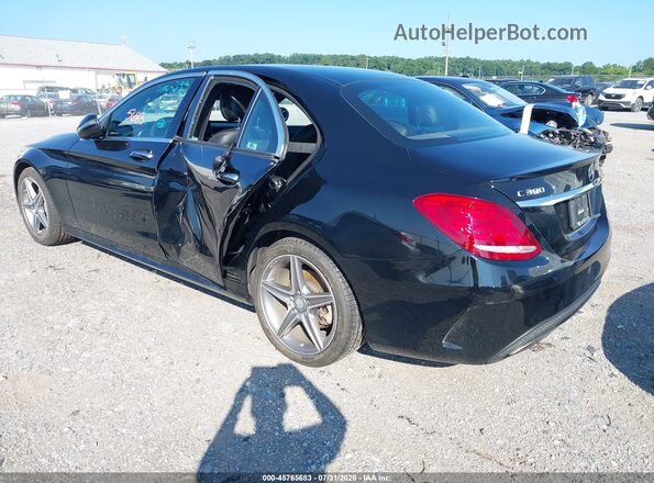 55SWF4KB1GU176855 2016 MERCEDES-BENZ C-CLASS Black Rear left