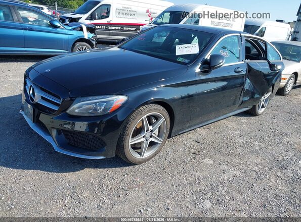 55SWF4KB1GU176855 2016 MERCEDES-BENZ C-CLASS Black Front left
