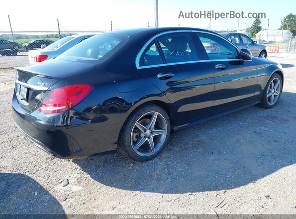 55SWF4KB1GU176855 2016 MERCEDES-BENZ C-CLASS Black Rear right
