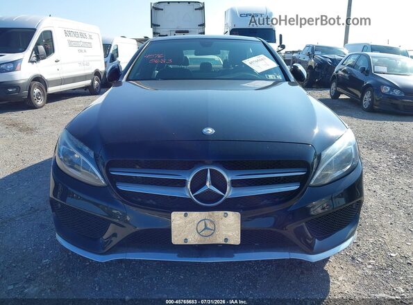 55SWF4KB1GU176855 2016 MERCEDES-BENZ C-CLASS Black Instrument cluster view