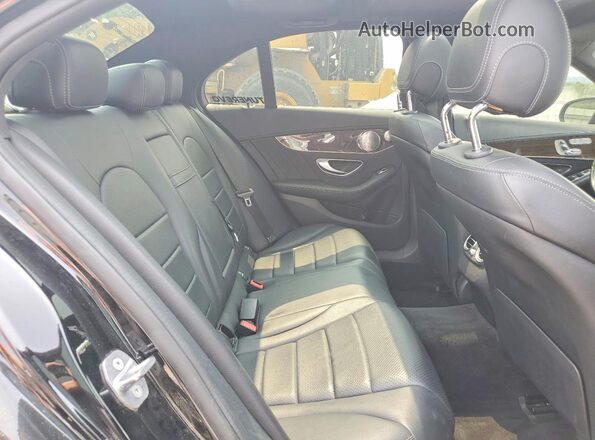 55SWF4KB1HU193222 2017 MERCEDES-BENZ C Black Вид задніх сидінь