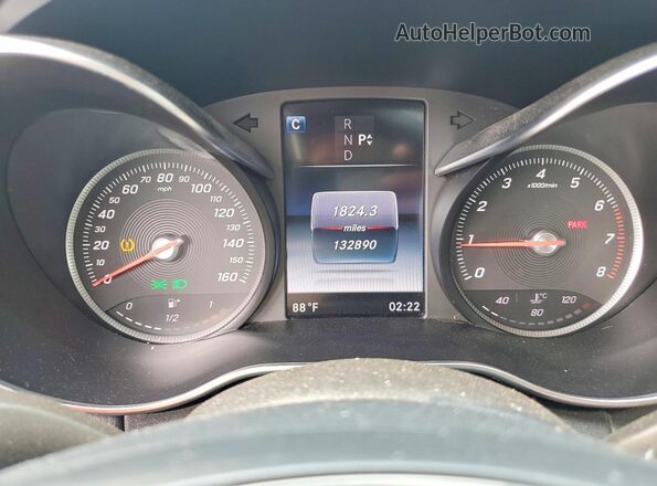 55SWF4KB1HU193222 2017 MERCEDES-BENZ C Black Вид щитка приладів