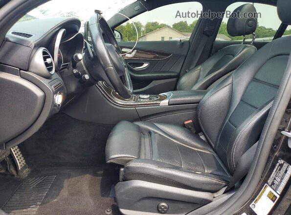 55SWF4KB1HU193222 2017 MERCEDES-BENZ C Black Вид салону спереду