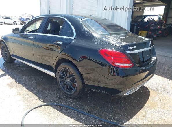 55SWF4KB1HU199019 2017 MERCEDES-BENZ C-CLASS Black Rear left