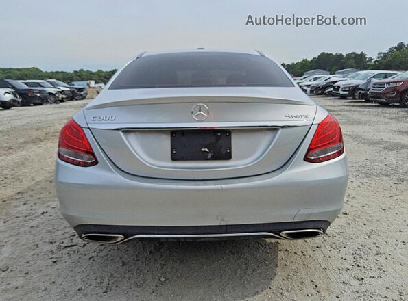 55SWF4KB1JU247740 2018 MERCEDES-BENZ C Silver Հետևի տեսք