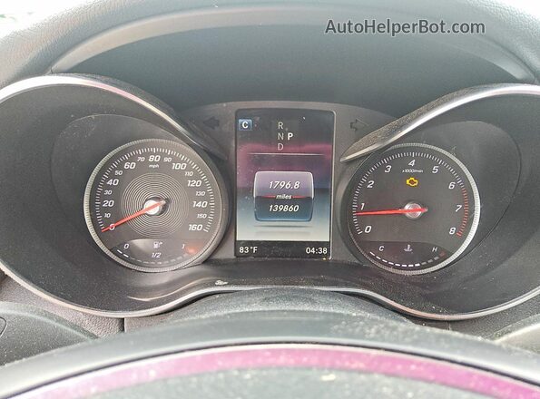 55SWF4KB1JU247740 2018 MERCEDES-BENZ C Silver Սարքավորումների վահանակի տեսք
