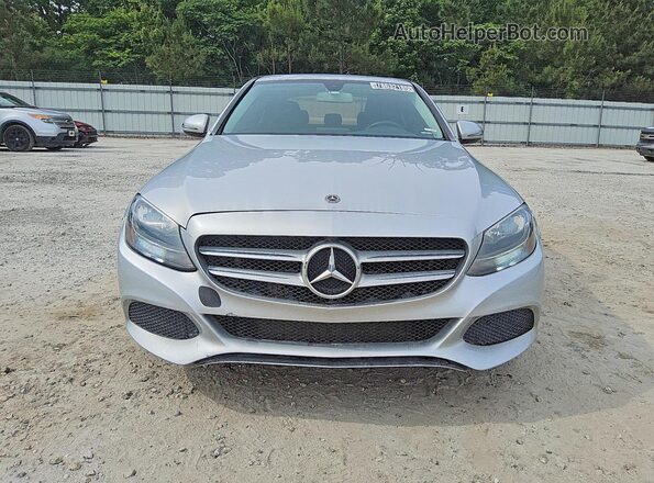 55SWF4KB1JU247740 2018 MERCEDES-BENZ C Silver Դիմացի տեսք