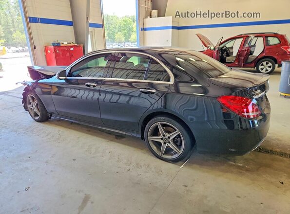 55SWF4KB1JU259368 2018 MERCEDES-BENZ C Black უკანა მარცხენა