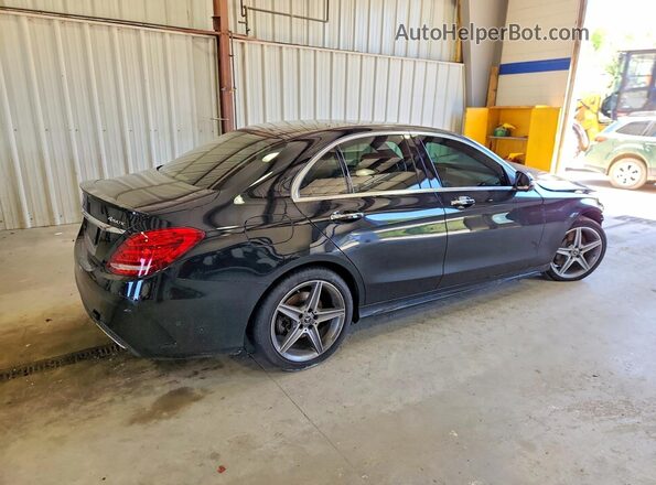 55SWF4KB1JU259368 2018 MERCEDES-BENZ C Black უკანა მარჯვენა
