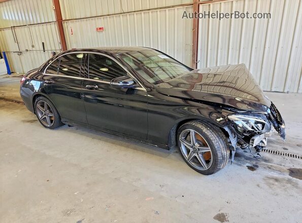 55SWF4KB1JU259368 2018 MERCEDES-BENZ C Black წინა მარჯვენა