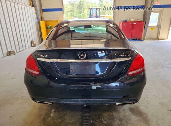 55SWF4KB1JU259368 2018 MERCEDES-BENZ C Black უკანა ხედი