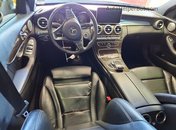 55SWF4KB1JU259368 2018 MERCEDES-BENZ C Black წინა პანელის ხედი