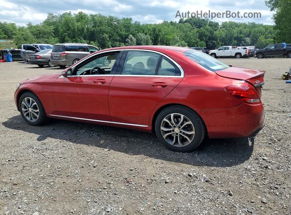 55SWF4KB2GU110797 2016 MERCEDES-BENZ C Red Tył lewy