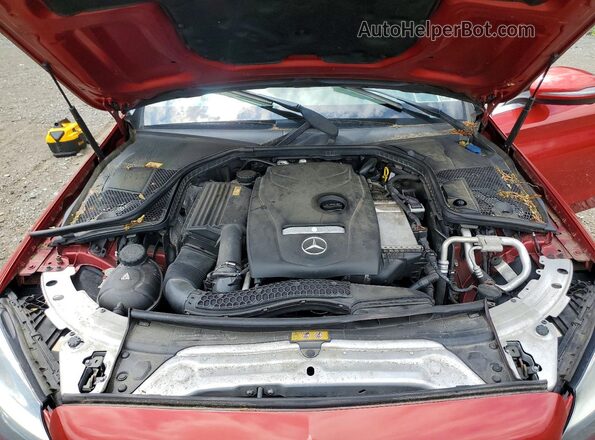 55SWF4KB2GU110797 2016 MERCEDES-BENZ C Red Widok wnętrza z tyłu