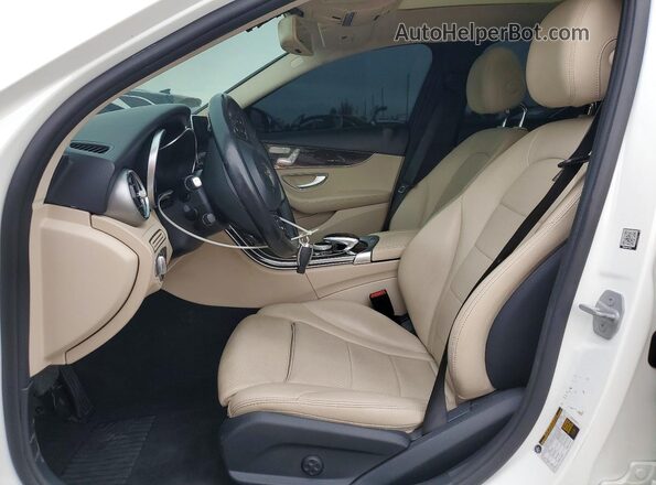 55SWF4KB2GU149406 2016 MERCEDES-BENZ C White წინა სალონის ხედი