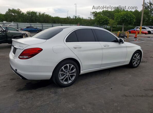 55SWF4KB2GU149406 2016 MERCEDES-BENZ C White უკანა მარჯვენა