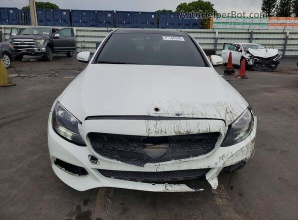 55SWF4KB2GU149406 2016 MERCEDES-BENZ C White წინა ხედი