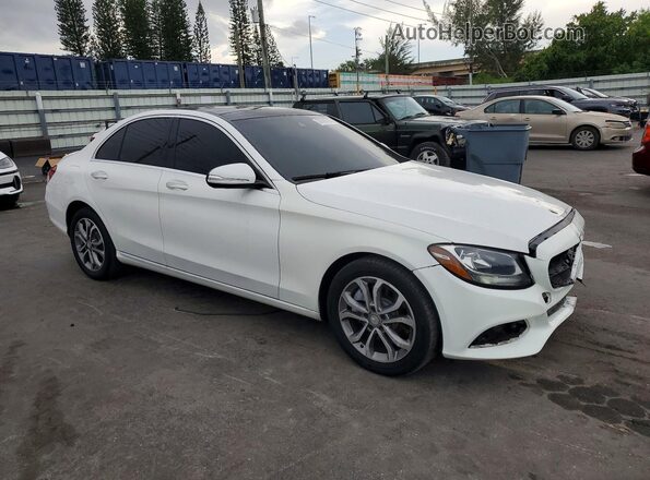 55SWF4KB2GU149406 2016 MERCEDES-BENZ C White წინა მარჯვენა