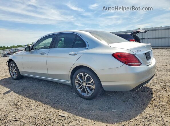 55SWF4KB2GU156551 2016 MERCEDES-BENZ C Silver Trasero izquierdo