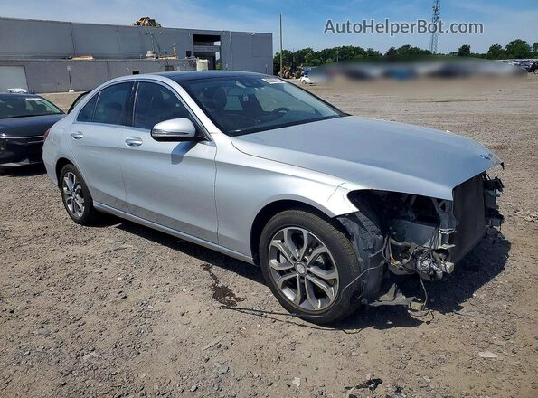 55SWF4KB2GU156551 2016 MERCEDES-BENZ C Silver Delantero derecho