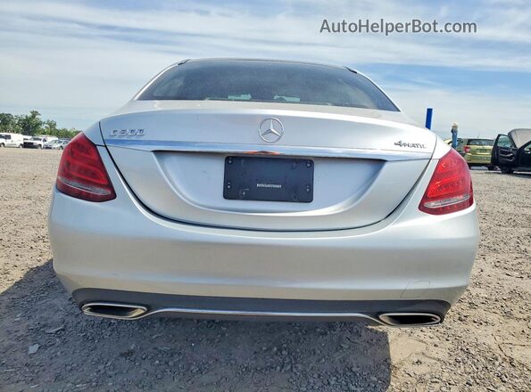 55SWF4KB2GU156551 2016 MERCEDES-BENZ C Silver Vista trasera