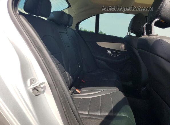 55SWF4KB2GU156551 2016 MERCEDES-BENZ C Silver Vista de los asientos traseros