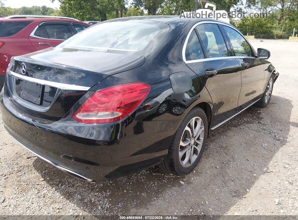 55SWF4KB2GU165654 2016 MERCEDES-BENZ C-CLASS Black Rear right