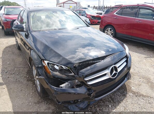 55SWF4KB2GU165654 2016 MERCEDES-BENZ C-CLASS Black Front view