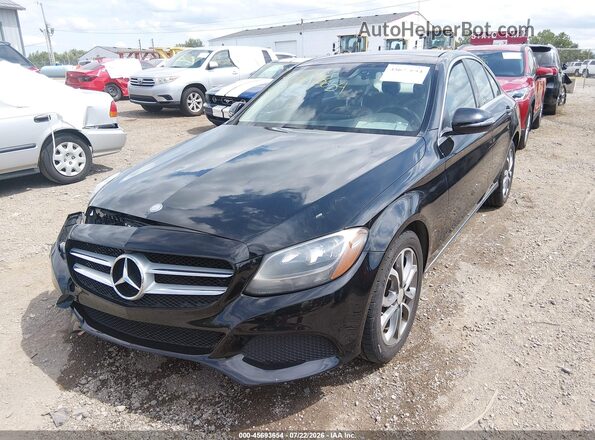 55SWF4KB2GU165654 2016 MERCEDES-BENZ C-CLASS Black Front left